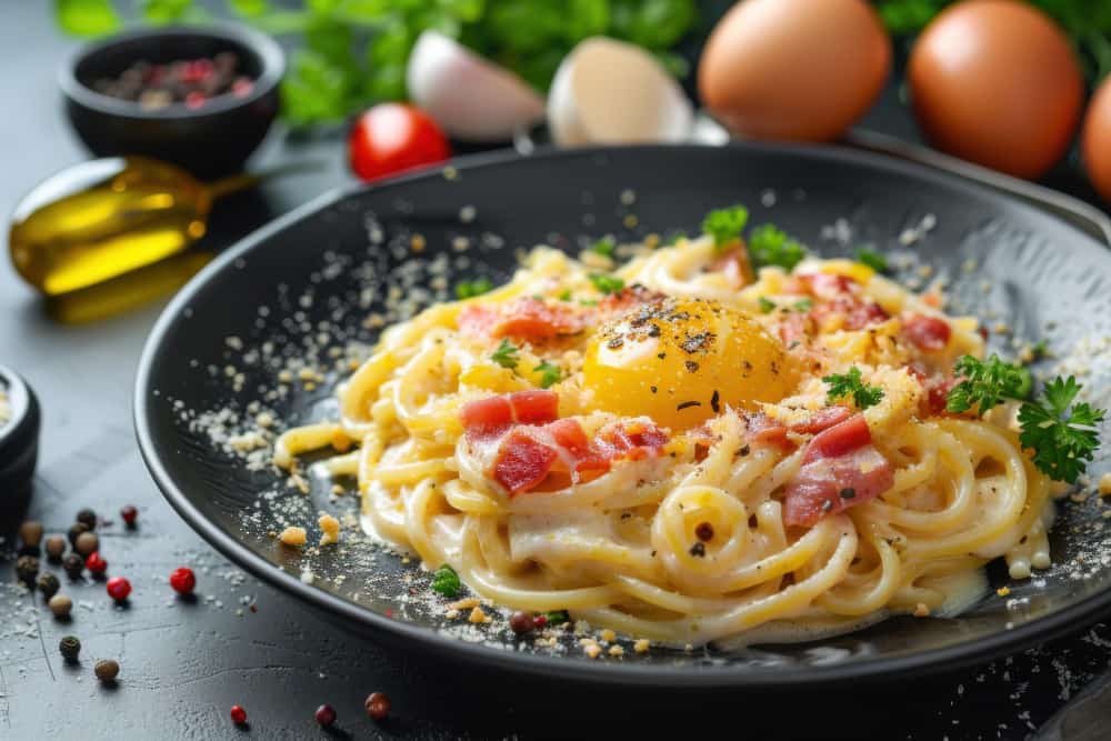 Pasta crémeuse de carbonara