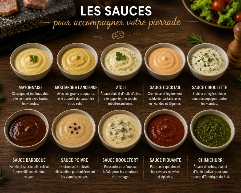 Sauces pierrade
