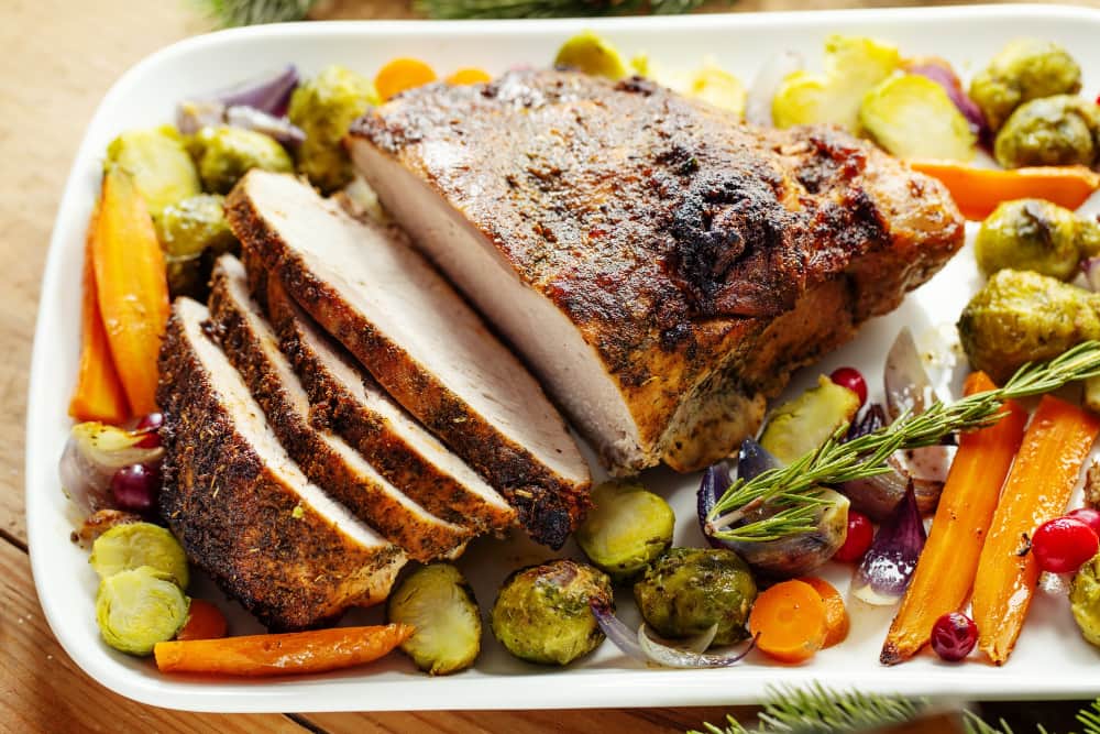 Savoureux porc de viande rôtie