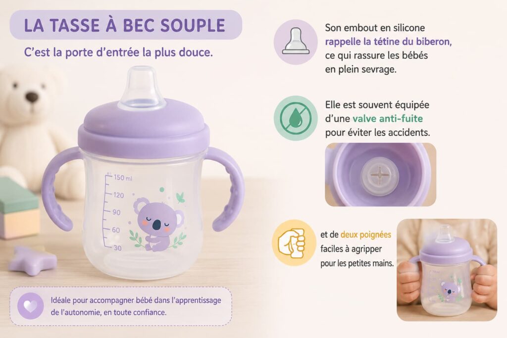 Tasse a bec souple