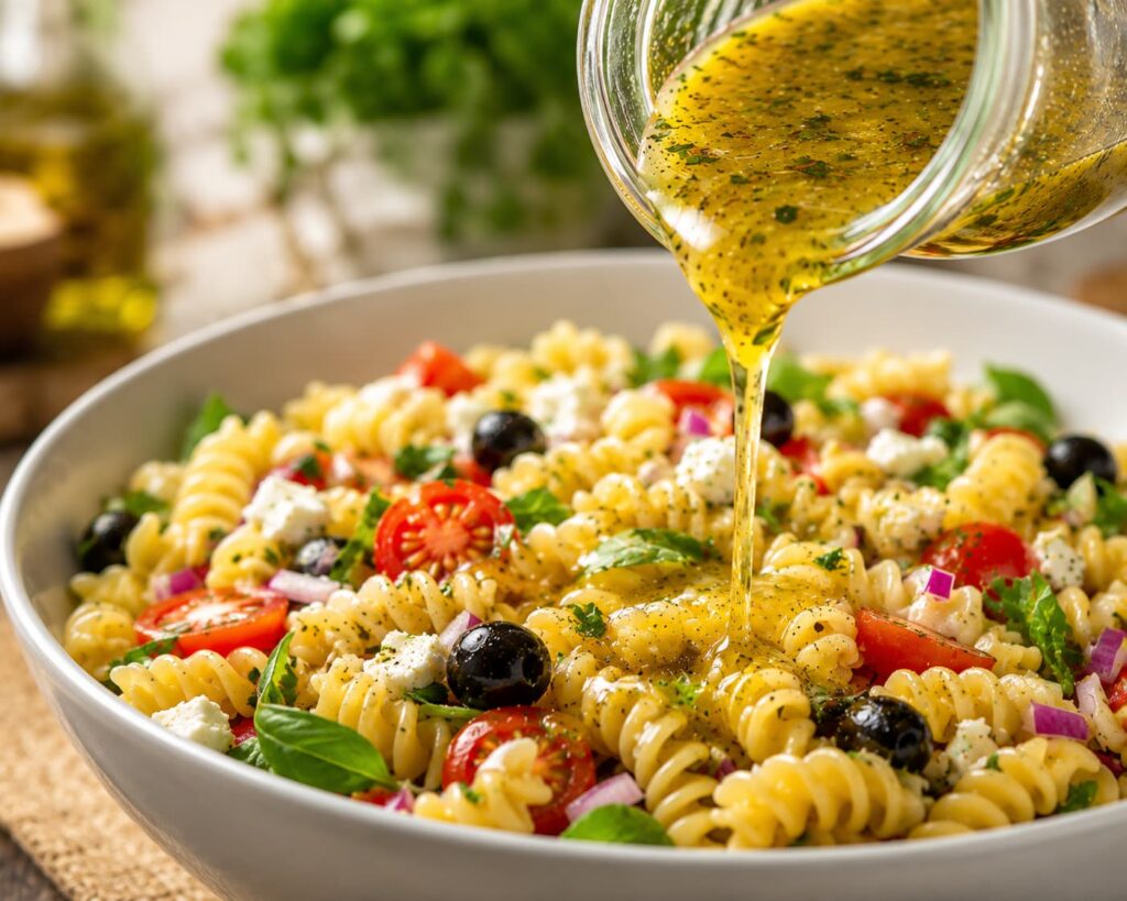 Vinaigrette salade pates