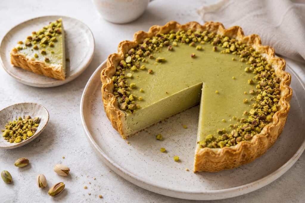 Flan patissier à la pistache