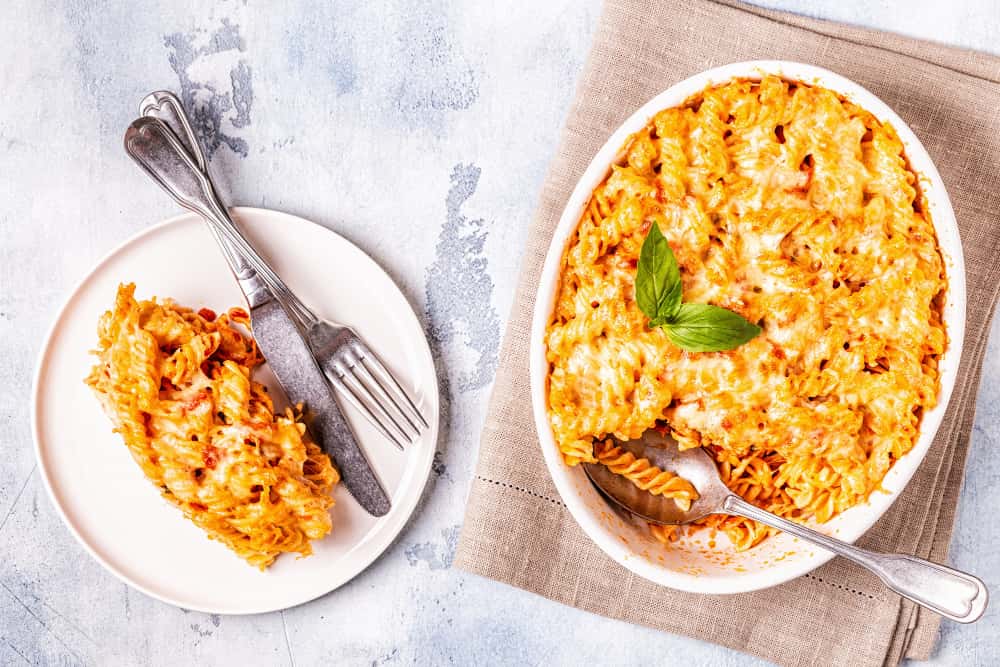 Pâtes au macaroni au fromage cuites au four