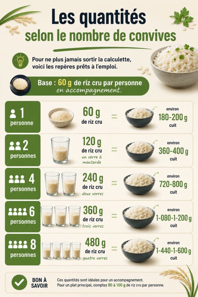 Quantité riz